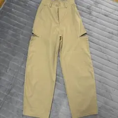 サイドカットアウト ワイドパンツ ベージュ　M