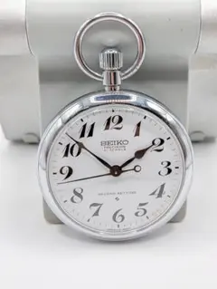 稼働美品　SEIKOセイコー懐中時計 鉄道時計　7ルビー　7C11−0010 SEIKO 鉄道時計 7C11-0010 京阪電鉄 連続40期責任事故皆無達成記念