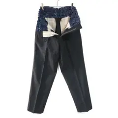 COMME des GARÇONS BLACK パンツ 膝ジップ テーパード - メルカリ