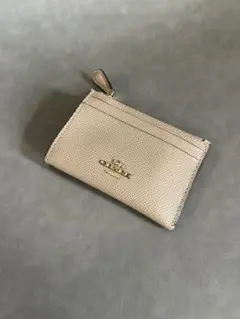 コーチ ピンクベージュ レザー カードケース キーケース パスケース