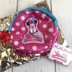 ディズニー　パルパルーザ　ミニー　カプセルトイ　ポーチ　ピンク　水玉　2026