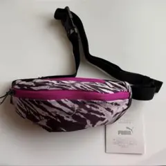 【美品】PUMAプーマ ゼブラ柄 ボディバッグ ウエストポーチランニングポーチ