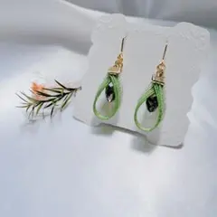 No.83 ハンドメイド　水引　ピアス