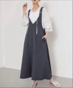 SENSE OF PLACE フレアジャンパースカート