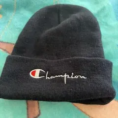 Champion 黒 ニット帽