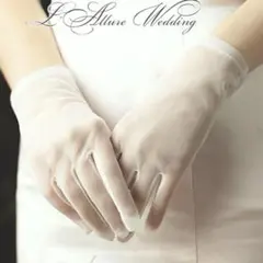 ウエディング グローブ ショート シンプル