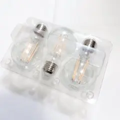 LED電球 ボール電球形 A60 A19 E26口金 2700K 電球色 3個