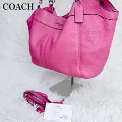 COACH コーチ F23551 レザー ショルダーバッグ ピンク