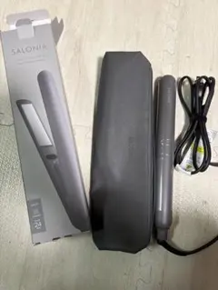 新品未使用 サロニア スムースシャイン ストレートアイロン 24mm グレー