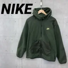 NIKE ナイキ フリース フルジップ パーカー フーディー XL 緑