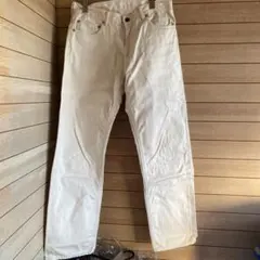 S1118.11リーバイスホワイトデニム ストレートパンツ