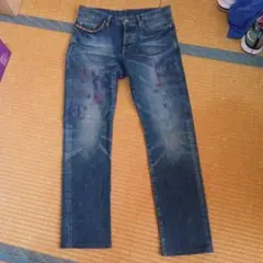 ヒステリックグラマー　スキニーデニム　希少ガールプリント　W31