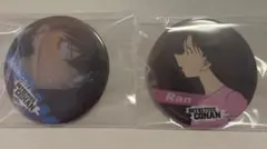 名探偵コナン 工藤新一 毛利蘭 缶バッジ