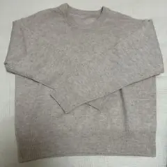 値下げ‼️MUJI 洗えるウールミドルゲージクルーネックセーター