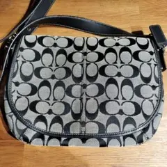 Coach ショルダーバッグ グレー ブラック コーチ