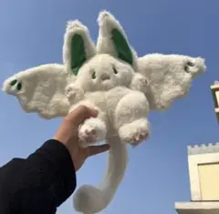 翼付き白いぬいぐるみ 14cm