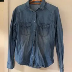 ＧＵデニムブルー 長袖シャツ