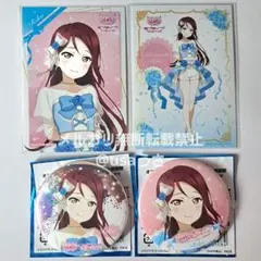 桜内梨子 ラブライブ！ラブカ感謝祭 記念ブロマイド 缶バッジ Aqours