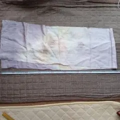 帯揚げ 淡いピンクと白のグラデーション、着付け小物、180×31cm程度