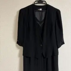 そ*ん様 SOIR BENIR 東京ソワール ブラックフォーマル ワンピース ド