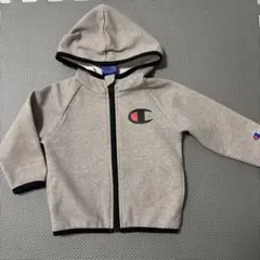 Champion チャンピオン／フード付きパーカー ジャージ グレー　80