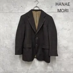 HANAE MORI 2B チェック テーラードジャケット 森英恵 N2449