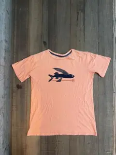 Patagonia Tシャツ XXL オレンジ 魚デザイン