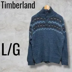 Timberland ボタン付き ハイネック ニット L/G グレーのサムネイル