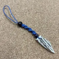 鹿角 エゾシカ ストラップ 根付 핸드메이드