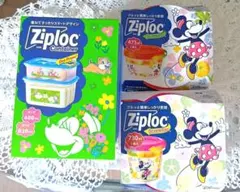Ziploc Disney ジップロップディズニー食品保存容器 4種セットのサムネイル