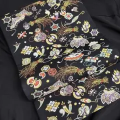 専用帯8967 ○山下織物謹製 招福宝尽くし 高級 正絹 六通 袋帯 - メルカリ