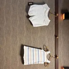 ジェラートピケ　タンクトップとハーフパンツのセット