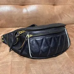 ウエストライド　茶芯　ホースハイド　キルティングボディバッグ