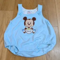 Disney Store ミッキー ロンパース ダルマオール　70 水色