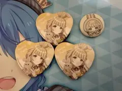 学マス GiGO ハート缶バッジ Lady rabbit 藤田ことね