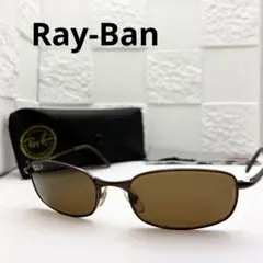 【美品】Ray-Ban RB3162 偏光 サングラス ブラウン メンズ