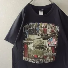 激レア 00s ハーレーダビッドソン Tシャツ ホロウベック USA製 XL 黒 