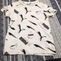 PUMA ロゴプリント Tシャツ 7-8Y