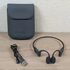 美品・動作良好 SHOKZ AEROPEX 骨伝導イヤホン AS801 ブラック