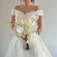 アーティフィシャルフラワー ＊ ウェディングブーケ 韓国 ブーケ クラッチブーケ
