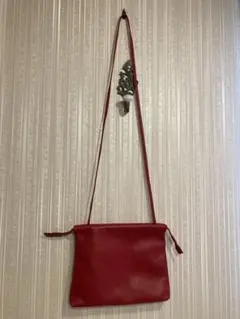 ほぼ日　CACUMAショルダーバッグ レッド 馬ロゴ