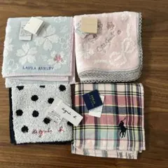 タオルハンカチセット（Ralph Laurenなど合計4枚）