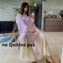 ne Quittez pas　コットンボイルストライプクルタドレス ワンピースのサムネイル