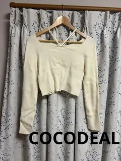 COCO DEAL リブニット 長袖 アイボリー
