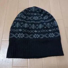 【新品未使用】スコットランド製 ニット帽 Robert Sim 毛 ノルディック