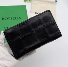 【GW値引き！】ボッテガヴェネタ カセット ジ 長財布 ブラック IC
