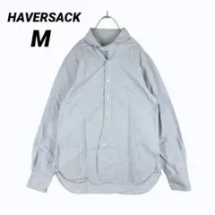 HAVERSACK ハバーサック 丸襟　ストライプシャツ 日本製 長袖のサムネイル