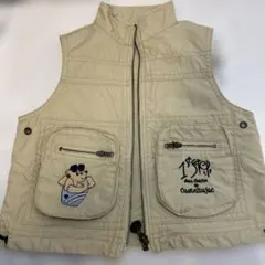 Castelbajac ベビーベスト ベージュと白Ｔシャツ未使用の２点セット８０