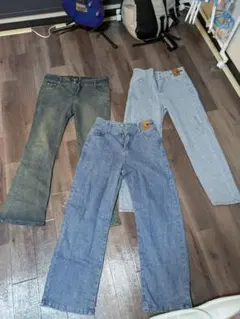 【新品】デニムパンツ 3点セット