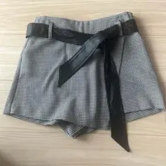 ZARA千鳥格子柄ショートパンツ